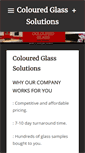 Mobile Screenshot of colouredglasssolutions.com.au